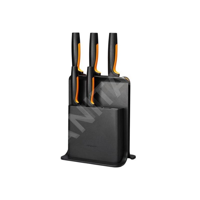 FISKARS Équipement de cuisine - Bloc de couteaux, 5 pièces, noir/plastique 1057554 FISKARS Équipement de cuisine - Bloc de couteaux, 5 pièces, noir/plastique 1057554