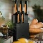 FISKARS Équipement de cuisine - Bloc de couteaux, 5 pièces, noir/plastique 1057554 FISKARS Équipement de cuisine - Bloc de couteaux, 5 pièces, noir/plastique 1057554