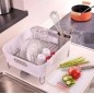 Simplehuman Accessoires de cuisine - Égouttoir 370x326x172 mm, blanc KT1104