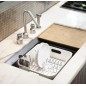 Simplehuman Accessoires de cuisine - Égouttoir 370x326x172 mm, blanc KT1104