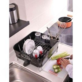 Simplehuman Accessoires de cuisine - Égouttoir 370x326x172 mm, noir KT1105