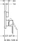 Hansa Ligna - Mitigeur de baignoire encastré, avec inverseur pour 2 sorties, chrome 83853513
