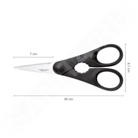 FISKARS Équipement de cuisine - Ciseaux de cuisine, longueur 20 cm, noir 1023820