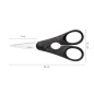 FISKARS Équipement de cuisine - Ciseaux de cuisine, longueur 20 cm, noir 1023820