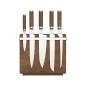 FISKARS Équipement de cuisine - Bloc de couteaux, bois 1027506
