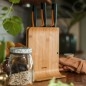 FISKARS Équipement de cuisine - Bloc de couteaux, 3 pièces, bambou 1057553