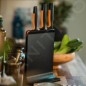 FISKARS Équipement de cuisine - Bloc de couteaux, 3 pièces, noir/plastique 1057555