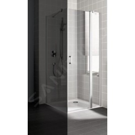 Kermi CADA XS - Porte de douche 1NR 120x200 cm, droite, argent brillant/verre transparent CK1NR12020VPK