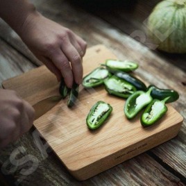 FISKARS Équipement de cuisine - Planche à découper 20x25 cm, chêne 1065711
