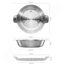 FISKARS Équipement de cuisine - Panier à vapeur, diamètre 30 cm 1066431