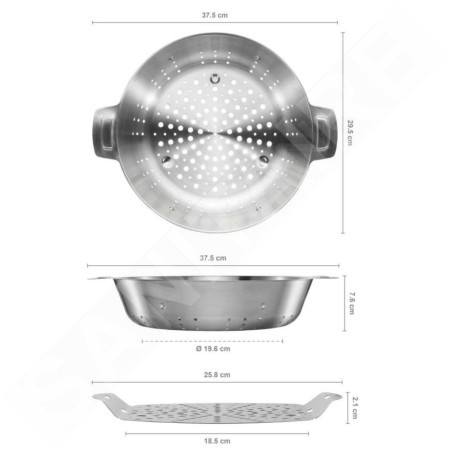 FISKARS Équipement de cuisine - Panier à vapeur, diamètre 30 cm 1066431