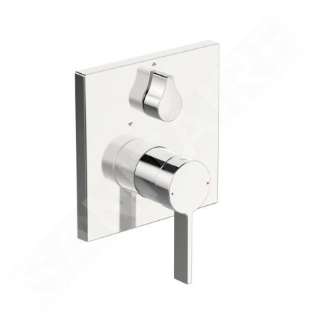 Hansa Loft - Mitigeur de baignoire encastré, avec inverseur pour 2 sorties, chrome 87603003