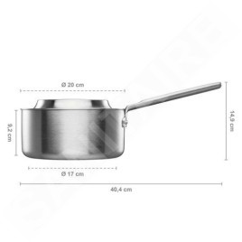 FISKARS Équipement de cuisine - Casserole avec couvercle, volume 2,5 l 1067638