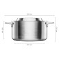 FISKARS Équipement de cuisine - Fait-tout avec couvercle, volume 3 l 1067639