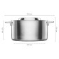FISKARS Équipement de cuisine - Fait-tout avec couvercle, volume 5 l 1067640