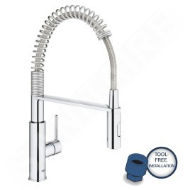Grohe Get - Mitigeur d’évier avec douchette pour inversement, chrome 30361000