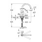 Grohe BauEdge - Mitigeur d'évier, chrome 31367001 Grohe BauEdge - Mitigeur d'évier, chrome 31367001