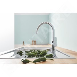 Grohe BauEdge - Mitigeur d'évier, chrome 31367001
