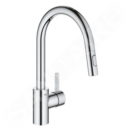 Grohe Eurosmart Cosmopolitan - Mitigeur d’évier avec douchette extractible, chrome 31481001