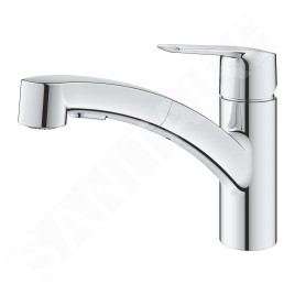 Grohe QuickFix Start - Mitigeur d'évier avec douchette extractible, chrome 30531001