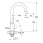 Grohe BauLoop - Robinet de cuisine pour eau froide ou préalablement mélangée, chrome 31222000