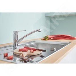 Grohe BauEco - Mitigeur d'évier, chrome 31680000