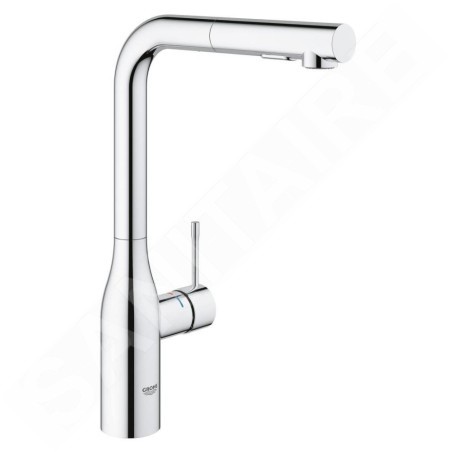 Grohe Essence - Mitigeur d’évier avec douchette extractible, chrome 30270000