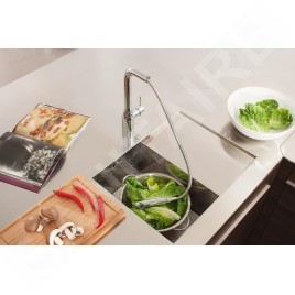 Grohe Essence - Mitigeur d’évier avec douchette extractible, chrome 30270000