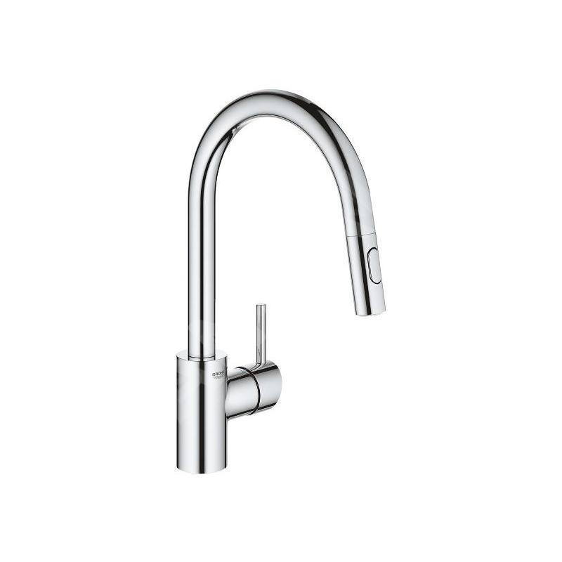 Grohe Concetto - Mitigeur d’évier avec douchette extractible, chrome 31483002 Grohe Concetto - Mitigeur d’évier avec douchette extractible, chrome 31483002