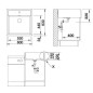 Blanco Panor 60 - Évier en céramique, 600x630 mm, blanc cristal 514486 Blanco Panor 60 - Évier en céramique, 600x630 mm, blanc cristal 514486