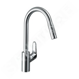 Hansgrohe Focus M41 - Mitigeur d’évier 240 avec douchette extractible, chrome 31815000