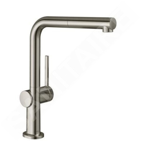Hansgrohe M54 - Mitigeur d'évier Talis avec bec extractible, simili inox 72808800