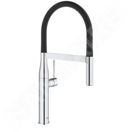 Grohe Essence - Mitigeur d’évier avec bras flexible avec inverseur, chrome 30294000
