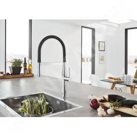 Grohe Essence - Mitigeur d’évier avec bras flexible avec inverseur, chrome 30294000