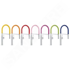 Grohe Essence - Mitigeur d’évier avec bras flexible avec inverseur, chrome 30294000