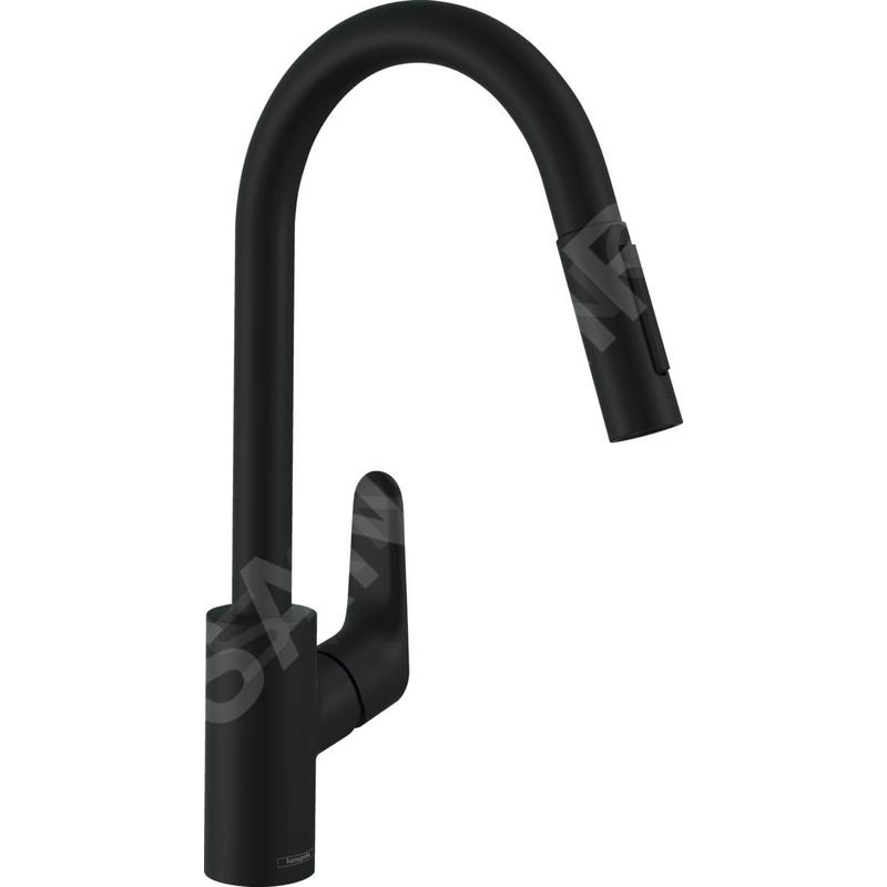 Hansgrohe Focus M41 - Mitigeur d'évier avec douchette extractible, noir mat 31815670 Hansgrohe Focus M41 - Mitigeur d'évier avec douchette extractible, noir mat 31815670