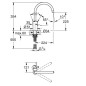 Grohe Eurosmart Cosmopolitan - Mitigeur d'évier, chrome 32843002 Grohe Eurosmart Cosmopolitan - Mitigeur d'évier, chrome 32843002