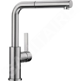 Blanco Lanora S - Mitigeur d’évier avec douchette extractible, inox brossé 523123