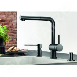 Blanco Accessoires - Distributeur de savon Lato, noir mat 525789