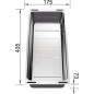 Blanco Accessoires - Vide-sauce Subline pour évier, inox 227689 Blanco Accessoires - Vide-sauce Subline pour évier, inox 227689