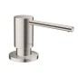 Hansgrohe Accessoires - Distributeur de savon liquide A41, 500 ml, acier inox 40438800