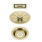 Blanco Accessoires - Garniture de vidage C-overflow, pour évier simple, doré 203476