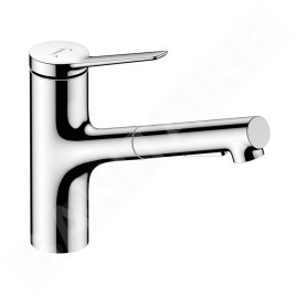 Hansgrohe Zesis M33 - Mitigeur d'évier 150, avec douchette extractible, chrome 74800000
