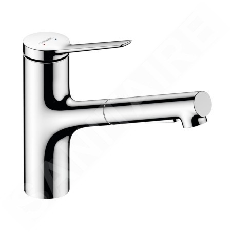 Hansgrohe Zesis M33 - Mitigeur d'évier 150, avec douchette extractible, chrome 74800000