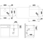 Blanco Andano 500 - Évier, 540x440 mm, inox 522967 Blanco Andano 500 - Évier, 540x440 mm, inox 522967