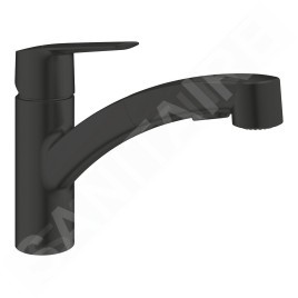 Grohe QuickFix Start - Mitigeur d'évier avec douchette extractible, noir mat 303072431