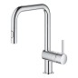 Grohe Minta - Mitigeur d’évier avec douchette extractible, chrome 32322002