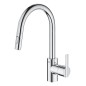 Grohe Feel - Mitigeur d'évier avec douchette extractible, chrome 31486001