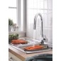 Grohe Feel - Mitigeur d'évier avec douchette extractible, chrome 31486001