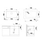 Blanco Subline 700 - Évier en silgranit, 730x460 mm, noir 526001 Blanco Subline 700 - Évier en silgranit, 730x460 mm, noir 526001